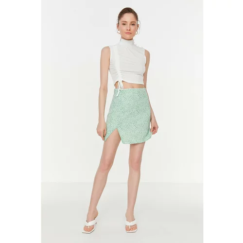 Trendyol Green Floral Skirt