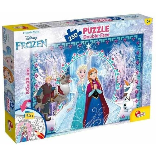 Lisciani Puzzle Frozen 2u1 složi I oboj - 250 delova Slike