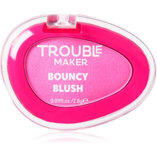 Trouble Maker Bouncy Blush puder- rumenilo nijansa Bounce Hot Pink 2.8 g Slike