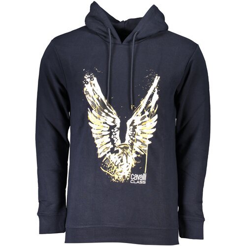 Cavalli Class MEN&#39;S BLUE ZIPLESS SWEATSHIRT Cene