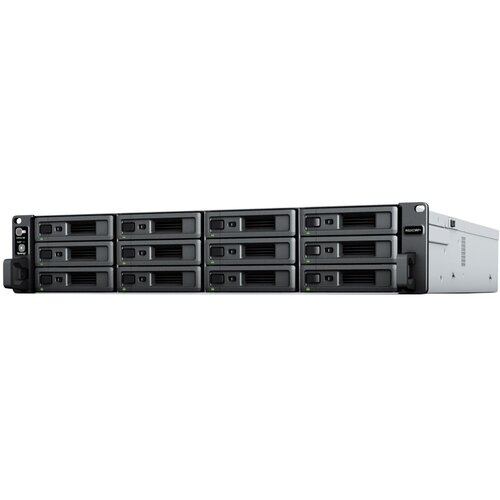 Synology RackStation RS2423RP+, Rack 2U, 12-bay 3.5&amp;#039;&amp;#039;/2.5&amp;quot; SATA HDD/SSD, AMD Ryzen V1780B 4-core 3.35(base)/3.6 (turbo)GHz,8 GB DDR4 ECC UDIMM,2 x RJ-45 1 GbE LAN,1 x RJ-45 10 GbE LAN,2xUSB 3.2, eSATA port,1 x Gen3 x8 slot PCIe, Redundant power Supply, 11 Slike
