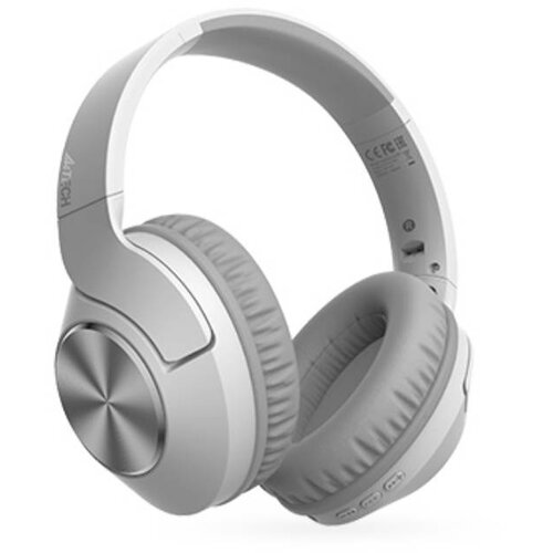 A4Tech BH300 2Drumtek wireless type-c charging slu&amp;scaron;alice sa mikrofonom bele Slike