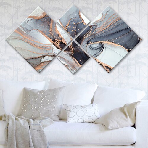 Wallity slika 4MDF1855007509, 60x115 cm, 4 dijela Cene