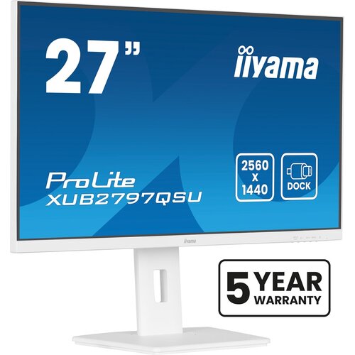 Iiyama ProLite XUB2797QSU-W2 computer monitor 68.6 cm (27") 2560 x 1440 pixels Quad HD LED White Cene