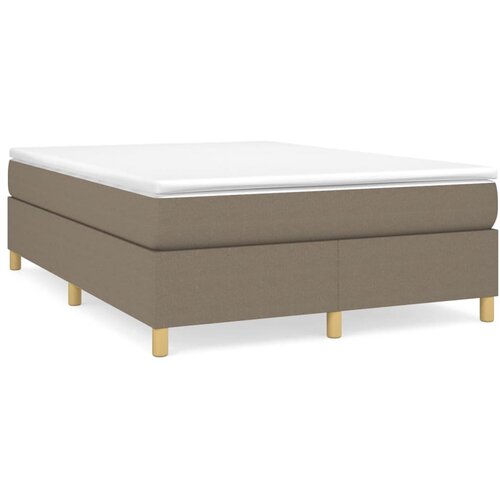 Maison Chic Posteljni okvir - Dvoposteljna postelja - Zakonska postelja brez vzmetnice taupe 140x190 cm blago-J12642, (21763014) Slike