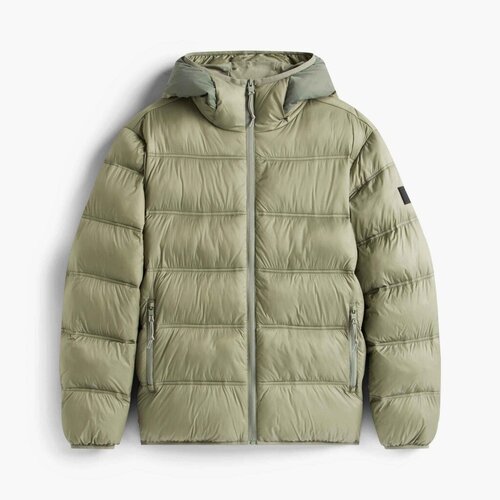 Tommy Jeans Jakne TJM HOODED LOGO PUFFER E Zelena Slike
