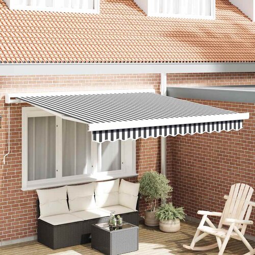 Tenda na uvlačenje antracit i bijela 3x2,5 m tkanina i aluminij Cijene