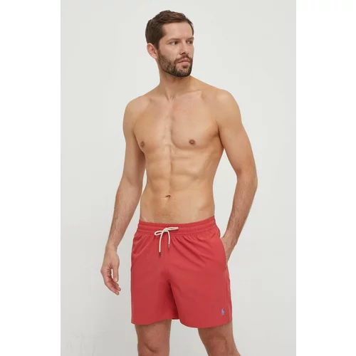 Polo Ralph Lauren Kratke hlače za kupanje boja: crvena