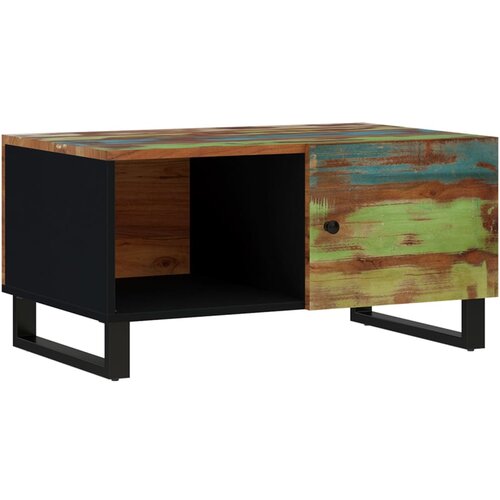 Maison Chic Klubska mizica - kavna mizica - Nizka mizica 80x50x40 cm trden predelan les in inženirski les, (21754859) Slike