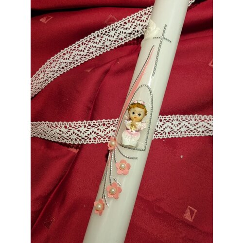  Krstna sveča z angelčkom - personalizirana KRSV 08-04 Cene