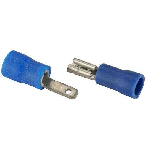  Ravna nasadna stopica (Širina: 2,8 mm, 1,5 mm² - 2,5 mm², 10 x ravnih konektora, 10 x ravnih utičnica, Plave boje) Cijene