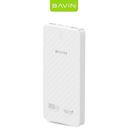 BAVIN PC1185 powerbank 10000MAH dual 22.5W USB-A izlaz + 20W TYPE C PD white Slike