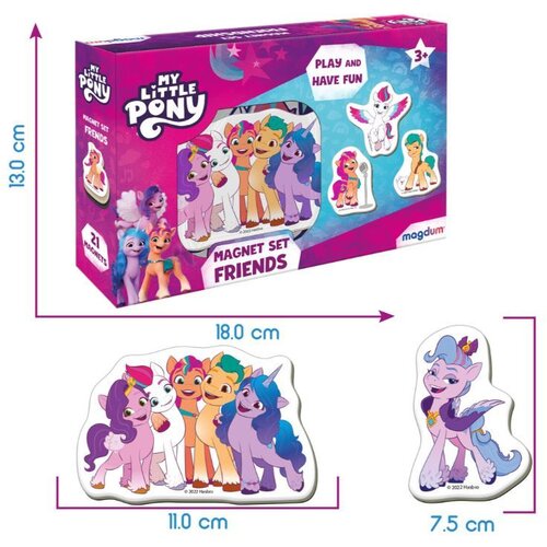 MY Little Pony Friends set magneta rozi Slike