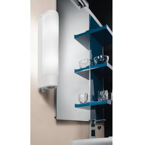 Eglo Bari 1 zidna/2, e14, 2x40w, ip20, d 350, sa utič. Bijela Slike