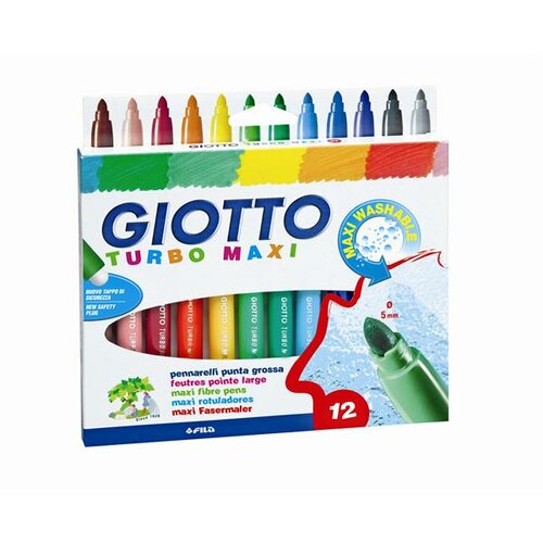 Giotto flomasteri TURBO MAXI - 12 boja Cene