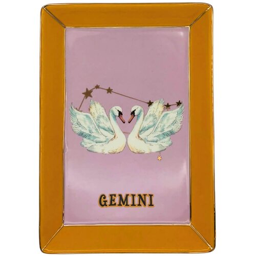 Yvonne Servirni krožnik Zodiac 16,5x12cm / Gemini-Dvojčka / porcelan, (5000255231) Cene