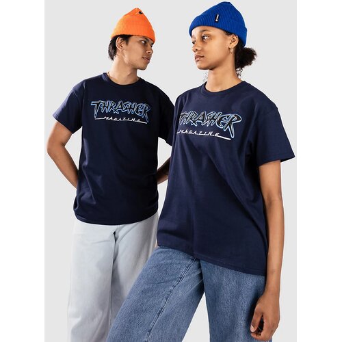 Thrasher Slash T-shirt navy Slike