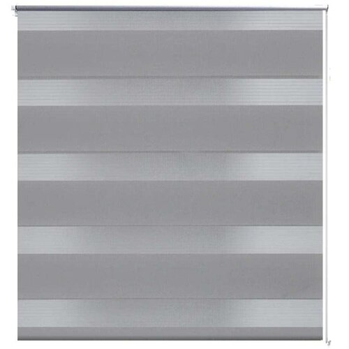 vidaXL Rolo sive zavjese sa zebrastim linijama 90 x 150 cm Cijene