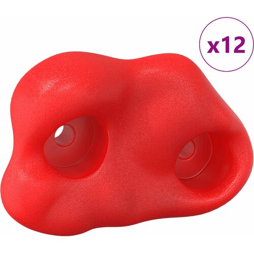 vidaXL Oprijemala za plezanje 12 pcs Rdeča 100 x 67 x 43 mm PP, (5000202770) Cene