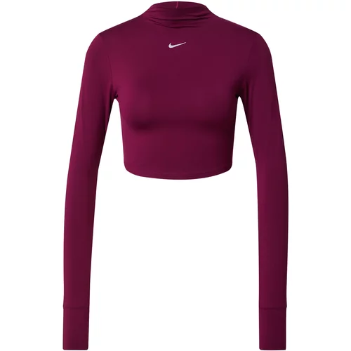 Nike Tehnička sportska majica 'ONE LUXE ESS' rubin crvena / bijela
