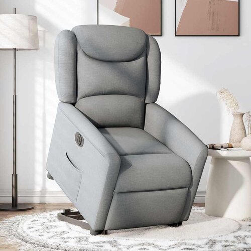 Maison Chic Električni naslanjač - Relax naslanjač s funkcijo vstajanja svetlo siv, (22061945) Cene