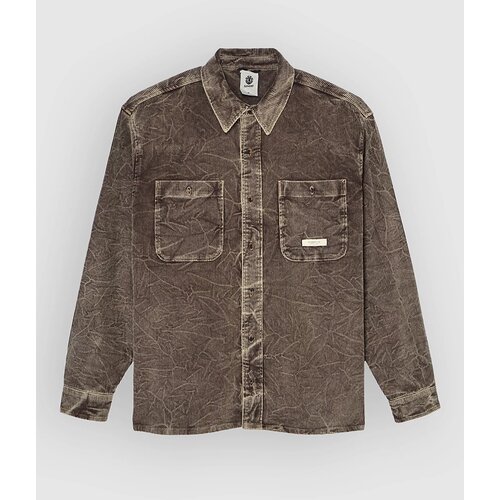 Element Relax Printed Cord Shirt stone gray Cene