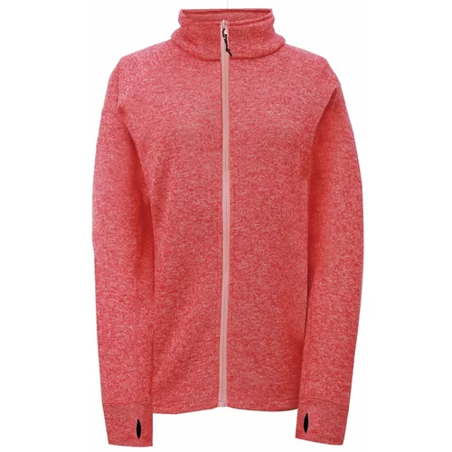 2117 NOSSEN - women's full-length flatfleece hooded sweatshirt - Coral
