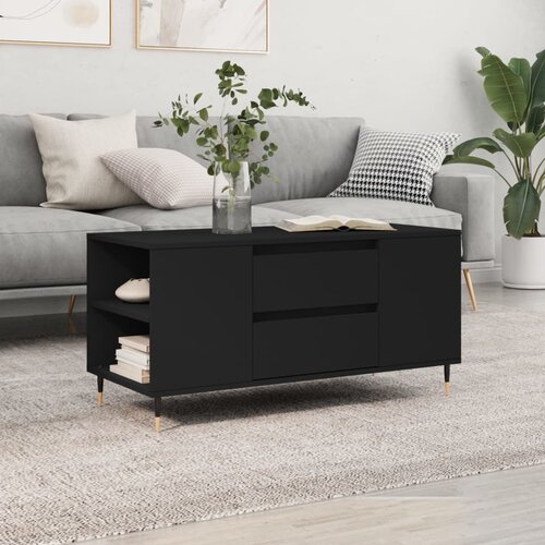  Stolić za kavu crni 102 x 44,5 x 50 cm od konstruiranog drva Cene