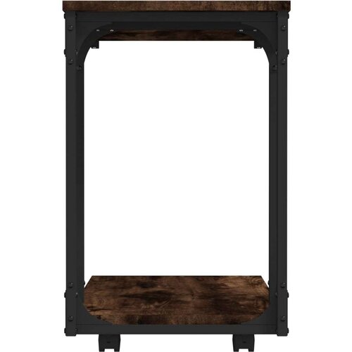 VidaXL Bočni stolić s kotačima boja hrasta 50 x 35 x 55 5 cm drveni Slike