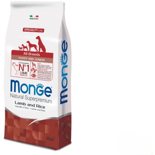 Monge Suva hrana za &amp;scaron;tence sa ukusom jagnjetine i pirinča,12kg Slike