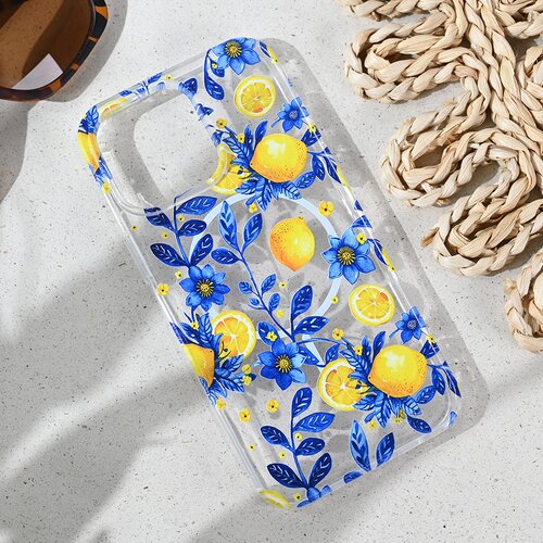  Maska za iPhone 13 Pro Max 6.7 Mediteran Lemon Print Magsafe Cene