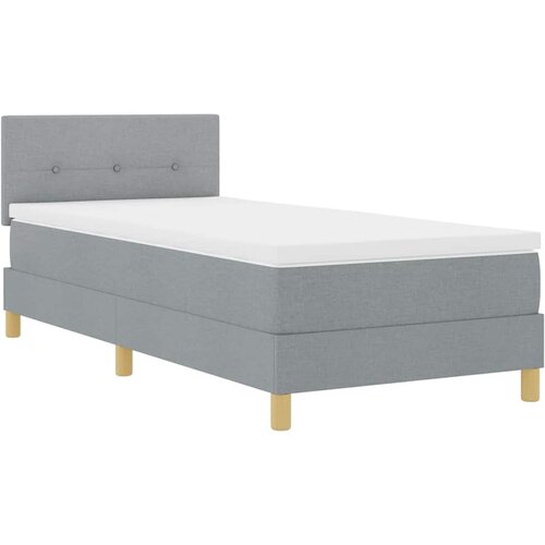  Krevet s opruga kutije Svijetlo siva 80 x 200 cm tkanina Slike
