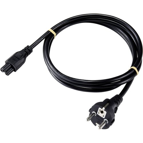 Sygonix SY-5042732 prenosnik napajalni kabel črna 1.80 m, (20414606) Slike