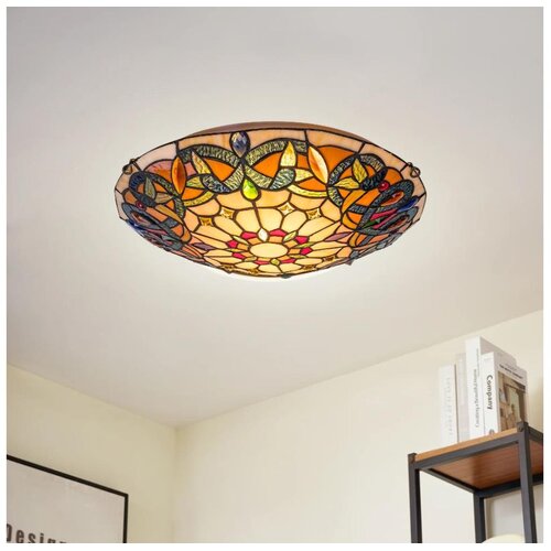 Brilagi tiffany vitražna plafonska lampa luisa 2xE27/60W/230V prečnik 40 cm Slike