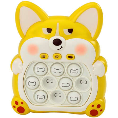 Lean Toys Arkadna konzolna igra Pop-It Fox 7 načinov igre rumena Slike