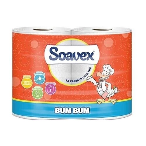 Paperblu Soavex Bum Bum kuhinjski ubrus 113 listova 2sl (24 rolni) ( AD8G500F2 ) Cene