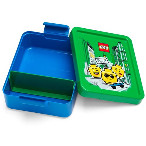 Lego Modra posoda za prigrizke z zelenim pokrovom LEGO&amp;reg; Iconic Slike
