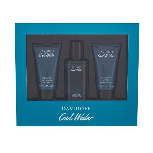 Davidoff Cool Water Set EDT 40 ml + gel za tuširanje 50 ml + balzam nakon brijanja 50 ml za moške Cijene