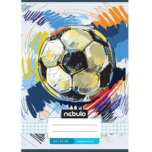 NEBULO Zvezek s črtami za 4. razred, motiv nogometne žoge, A/5 27-32 Cene