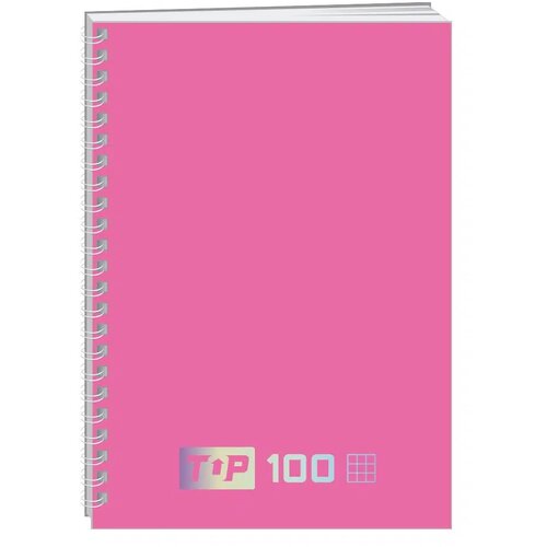 Sazio basic spiral, sveska sa spiralom, top, 100 lista, odaberite motiv roze A4 karo Slike