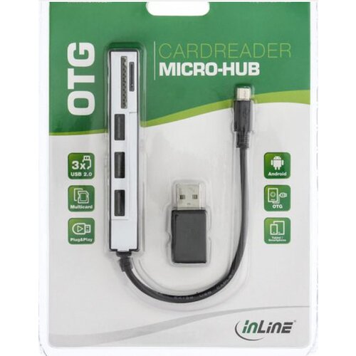  InLine OTG čitač kartica micro USB 2.0 za pametne telefone i tablete Slike