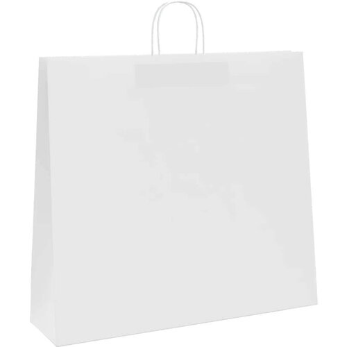  Papirnate vrečke 250 kosov z ročaji bela 54x15x49 cm - - Bela - 28.1 - 54 x 15 x 49 cm - 2025- Slike