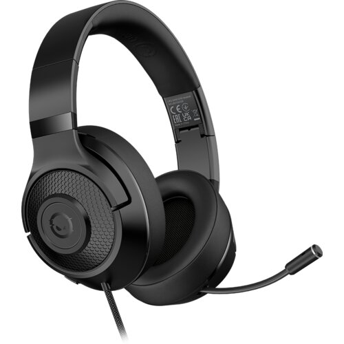 Lorgar Noah 101, Gaming headset with microphone, 3.5mm jack connection, cable length 2m, foldable design, PU leather ear pads, size: 185*195*80mm, 0.245kg, black Cijene