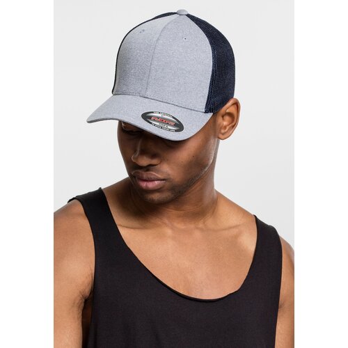 Flexfit Melange Mesh Cap Grey/Blue Cene