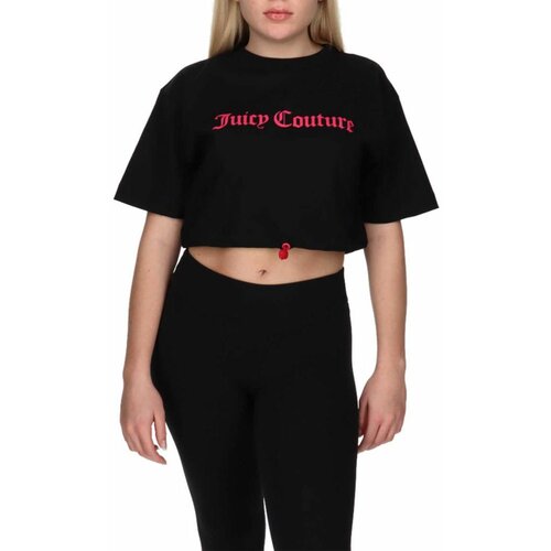 Juicy Couture ženska majica FLOCKED CROPPED TEE JCSS122042-101 Slike