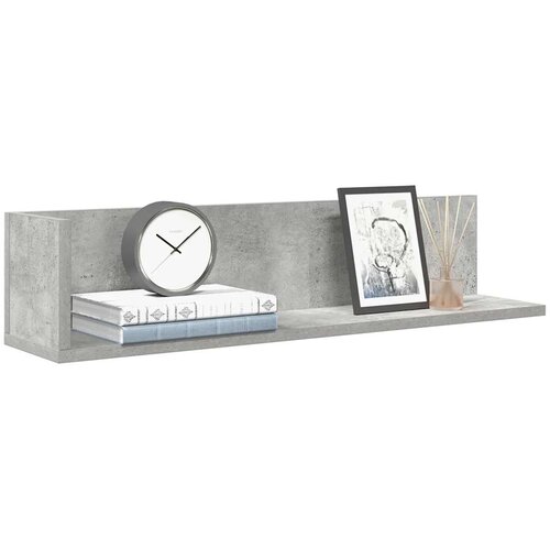  Zidne police 2 kom Beton siva 75x16,5x16,5 cm Konstruirano drvo Cijene