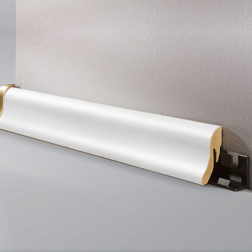 LOGOCLIC podna lajsna uni bijela (2,6 m x 22 mm x 40 mm) Slike