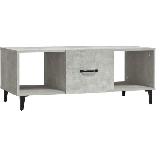 Maison Chic Klubska mizica - kavna mizica - Nizka mizica betonsko siva 102x50x40 cm konstruiran les, (21753501) Slike