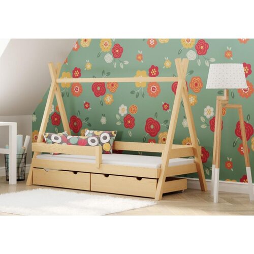  Drveni dječji krevet Tipi Plus - svijetlo drvo - 190x90 cm Cijene