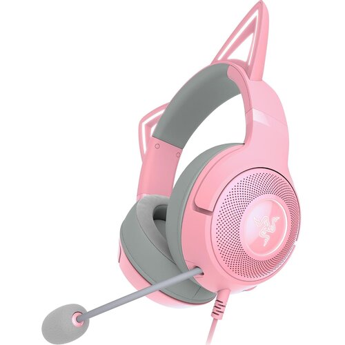 Razer Kraken Kitty V2 žične USB slu&scaron;alke Quartz roza barve Cene